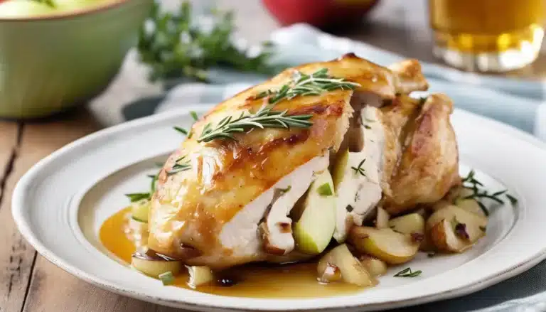 Apple And Brie Stuffed Chicken