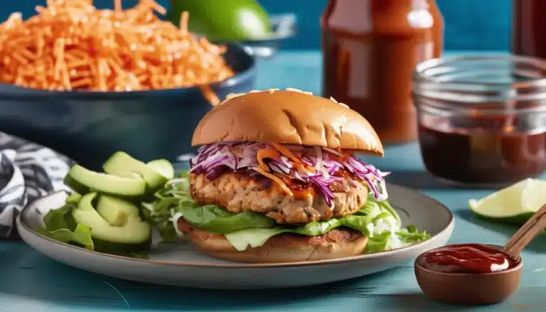 BBQ Turkey Burgers With Slaw