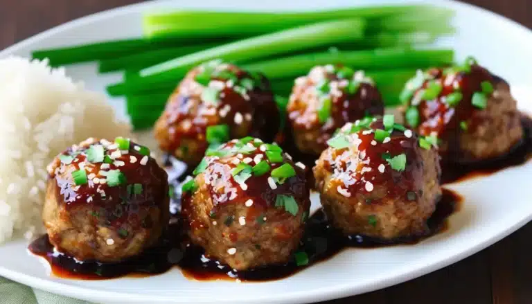 Baked Asian Turkey Meatballs