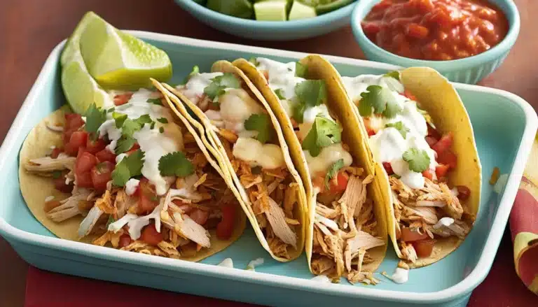 Baked Shredded Chicken Tacos