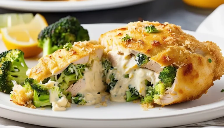 Broccoli Cheese Stuffed Chicken