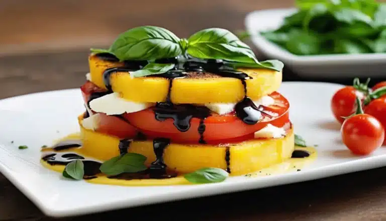 Caprese Polenta Stacks
