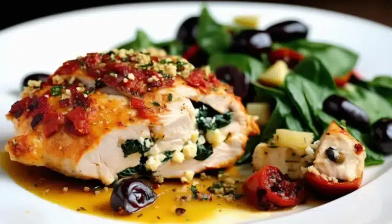 Greek Stuffed Chicken Breasts