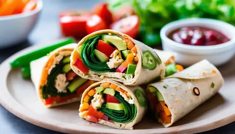 Hummus and Veggie Roll Ups