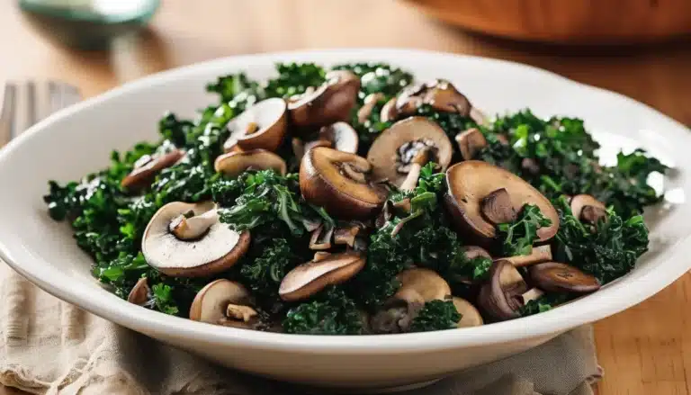 Sautéed Kale And Mushrooms