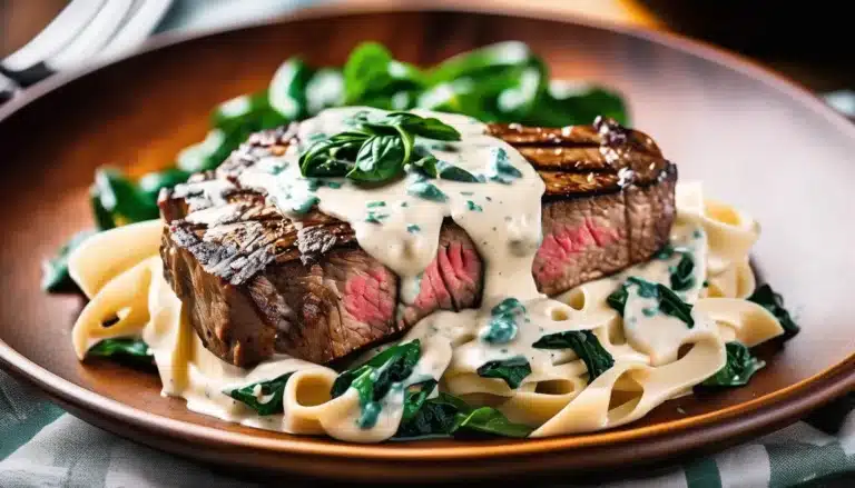 Steak Gorgonzola Alfredo