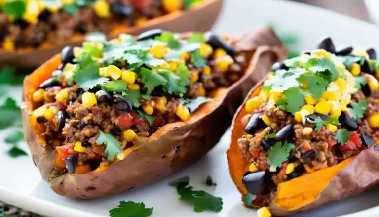 Taco Stuffed Sweet Potatoes
