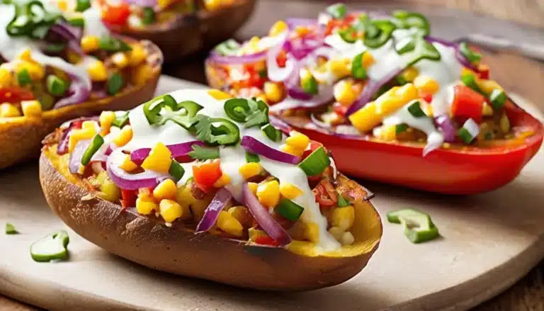 Veggie Loaded Potato Skins