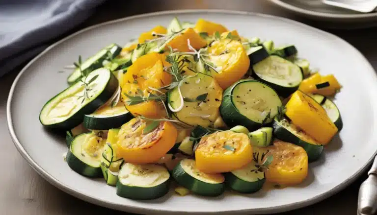 Zucchini And Squash Sauté With Thyme